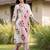 women floral printed regular cotton kurta with trousers