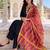 women regular thread work kurta with palazzos & with dupatta