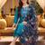 women floral embroidered regular thread work kurta with trousers & with dupatta