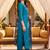women floral embroidered regular thread work kurta with trousers & with dupatta