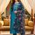 women floral embroidered regular thread work kurta with trousers & with dupatta