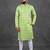 Light green pure cotton printed kurta pajama