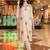 women ethnic motifs embroidered regular thread work liva kurta with trousers
