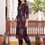 women ethnic motifs printed regular cotton kurta with trousers