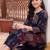 women ethnic motifs printed regular cotton kurta with trousers