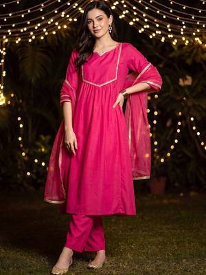 women empire kurta with trousers & with dupatta 1