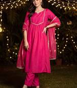 women empire kurta with trousers & with dupatta
