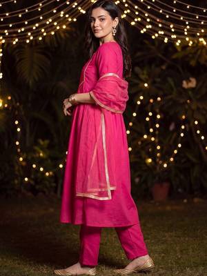 women empire kurta with trousers & with dupatta 3
