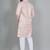 Light pink rayon digital work kurta pajama