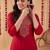 women ethnic motifs embroidered regular thread work kurta with trousers