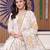 women floral embroidered regular thread work cotton kurta with trousers & with dupatta