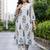 women floral printed regular kurta with trousers