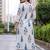 women floral printed regular kurta with trousers
