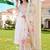 women ethnic motifs embroidered regular thread work kurta with trousers & dupatta