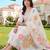 women ethnic motifs embroidered regular thread work kurta with trousers & dupatta