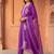 women ethnic motifs embroidered thread work liva kurta & trousers & dupatta