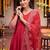 women ethnic motifs embroidered empire thread work kurta with trousers & with dupatta