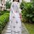 women floral printed regular thread work cotton kurta with trousers & with dupatta