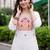women ethnic motifs embroidered regular thread work cotton kurta with trousers & with dupatta