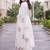 women floral printed empire cotton kurta with trousers & with dupatta