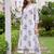 women floral printed regular cotton kurta with trousers