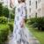 women floral printed regular cotton kurta with trousers