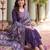 women floral embroidered regular thread work kurta with trousers & with dupatta