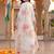 women floral embroidered regular thread work kurta with trousers & with dupatta
