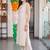 women floral embroidered regular thread work kurta with trousers