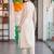women floral embroidered regular thread work kurta with trousers