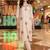 women ethnic motifs embroidered regular thread work liva kurta with trousers