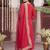 women ethnic motifs embroidered regular kurta with trousers & with dupatta