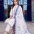 women ethnic regular thread work cotton kurta with trousers & with dupatta