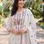 women ethnic motifs embroidered regular thread work cotton kurta with trousers & with dupatta