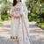 women ethnic motifs embroidered regular thread work cotton kurta with trousers & with dupatta