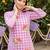 women printed regular cotton kurta with trousers