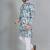 Blue rayon digital work kurta pajama