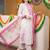 women floral embroidered regular thread work kurta with trousers & with dupatta