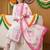 women floral embroidered regular thread work kurta with trousers & with dupatta