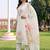 women floral embroidered regular thread work kurta with trousers & with dupatta