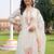 women floral embroidered regular thread work kurta with trousers & with dupatta