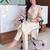 women floral printed regular kurta with trousers