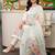 women floral printed regular thread work kurta with trousers & with dupatta