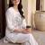 women floral embroidered regular thread work cotton kurta with palazzos