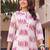 women printed regular cotton kurta with trousers