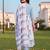 women floral printed empire cotton kurta with palazzos & with dupatta