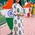 women ethnic motifs printed regular cotton kurta with trousers