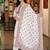 women ethnic motifs embroidered regular thread work cotton kurta with trousers & with dupatta