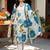 women floral printed regular cotton kurta with trousers & with dupatta