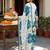 women floral printed regular cotton kurta with trousers & with dupatta